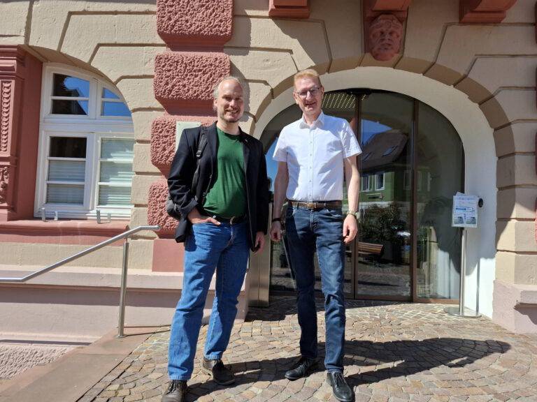 Rüdiger Tonojan zu Besuch beim Bürgermeister in Herbolzheim