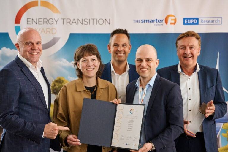 Freiburg: badenova gewinnt erneut Energiewende Award 2025