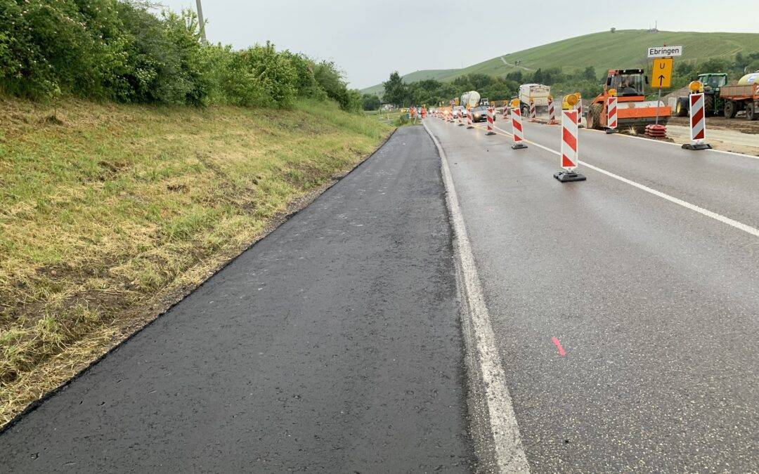 Umleitung wegen Bau von Kreisverkehr in Ebringen: Keine Feldwege benutzen