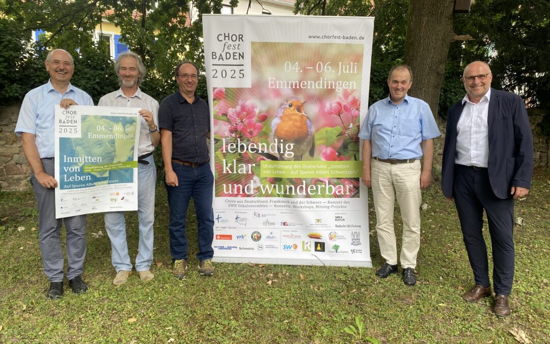 Badisches Chorfest 2025 in Emmendingen startet 4. Juli