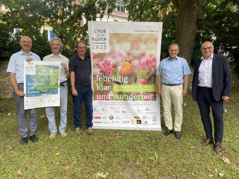 Badisches Chorfest 2025 in Emmendingen startet 4. Juli