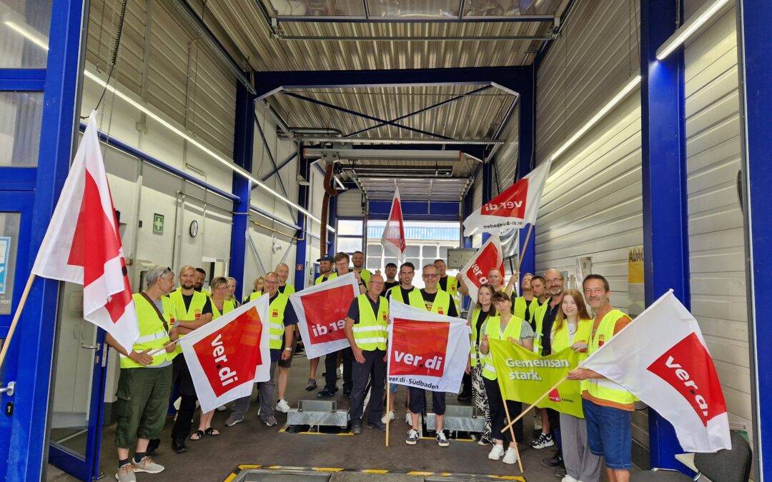 ver.di Warnstreiks bei TÜV SÜD in Südbaden gestartet