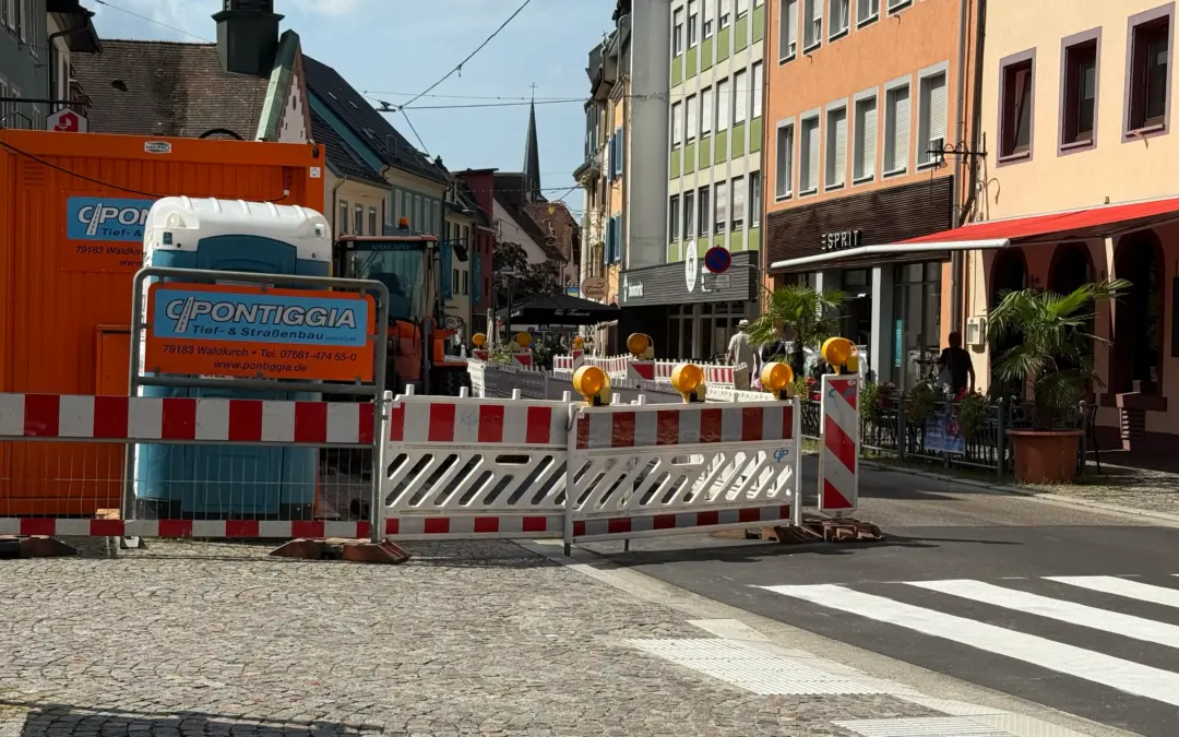 Waldkirch: Umbau der Bushaltestellen schreitet voran