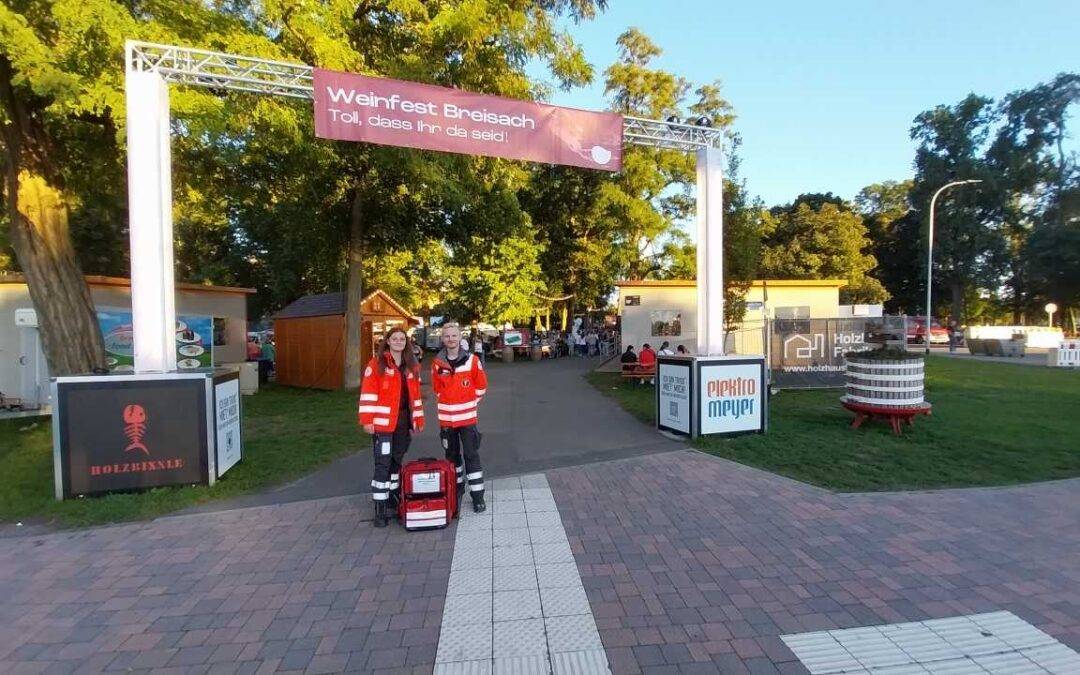 Weinfest in Breisach: DRK zieht eine positive Bilanz