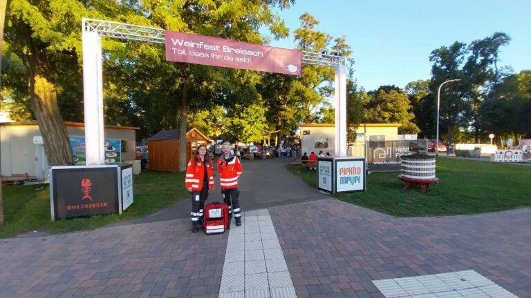 Weinfest in Breisach: DRK zieht eine positive Bilanz