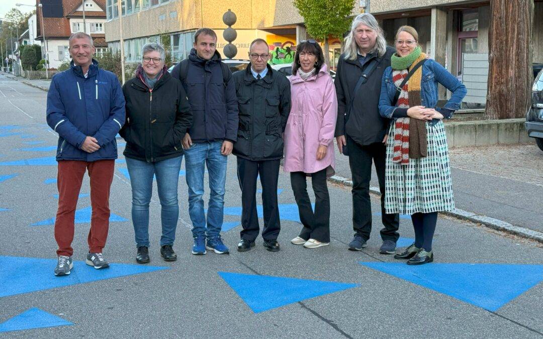 Neue Schulwegmarkierung in Lörrach-Brombach