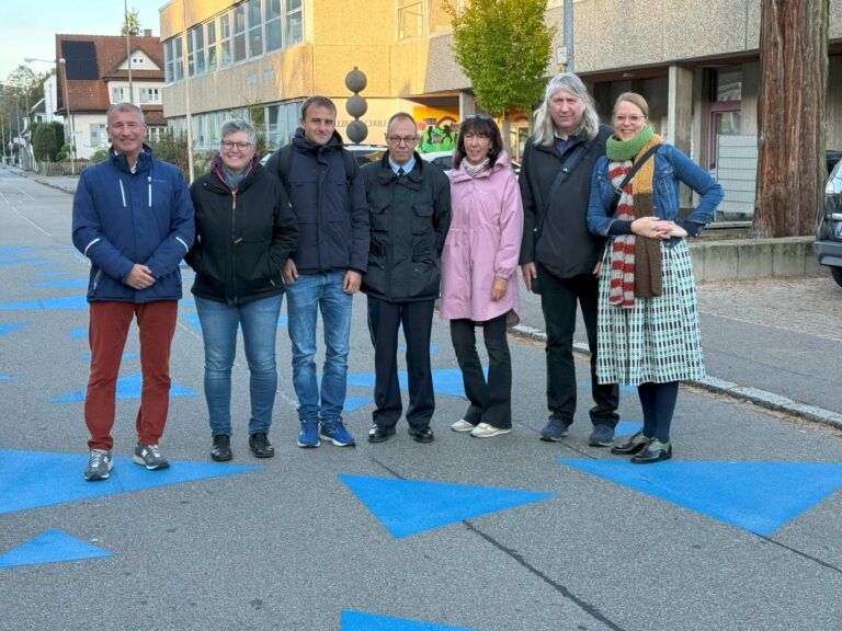 Neue Schulwegmarkierung in Lörrach-Brombach