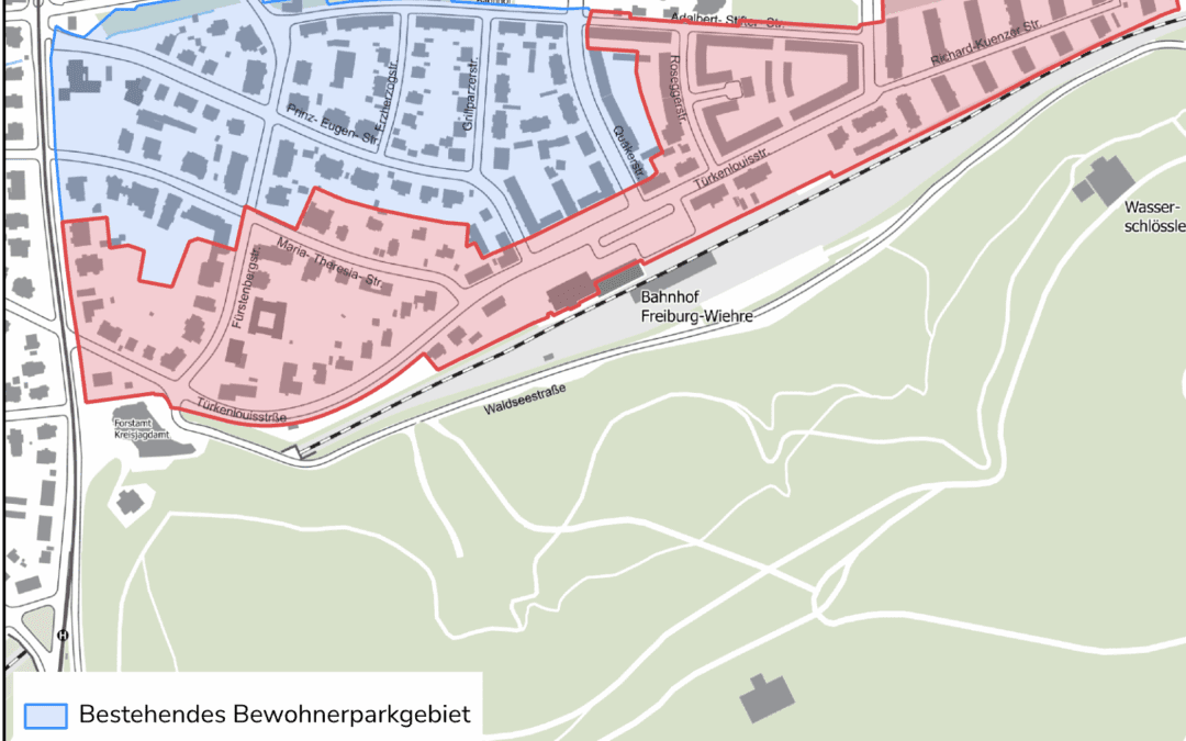 Freiburg: Ausweitung vom Anwohnerparken in Brühl und Wiehre