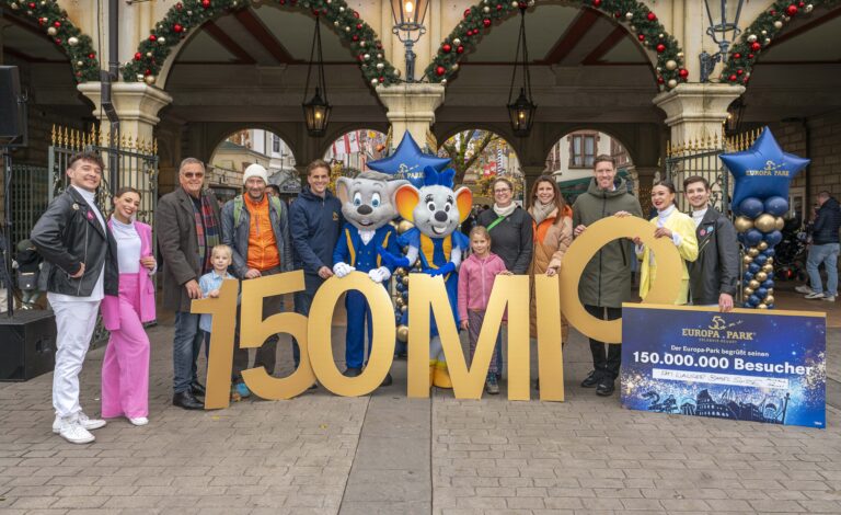 Der Europa-Park Rust feiert seinen 150-millionsten Besucher