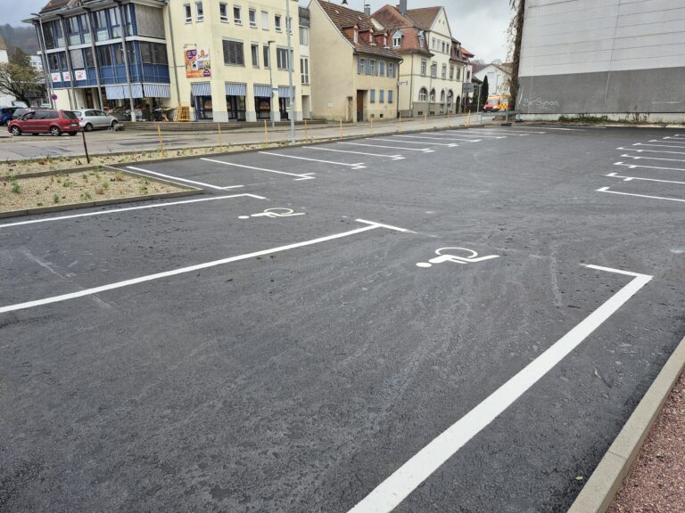 Neuer Parkplatz an der Hochburger Straße in Emmendingen