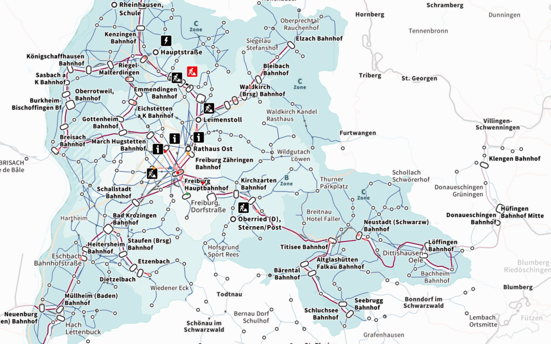 Neuer RVF-Liniennetzplan mit Echtzeit und Shared Mobility