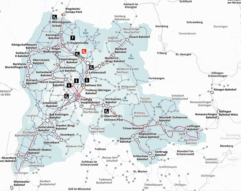 Neuer RVF-Liniennetzplan mit Echtzeit und Shared Mobility