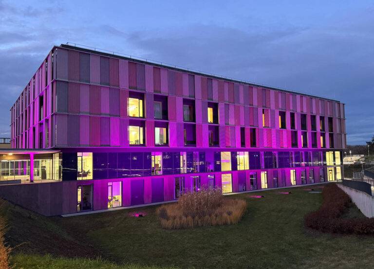 Weltpankreaskrebstag in Freiburg: Klinik leuchtet lila