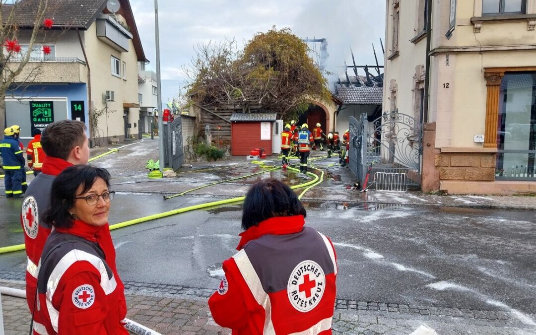 Großeinsatz nach Weingut-Brand in Gottenheim