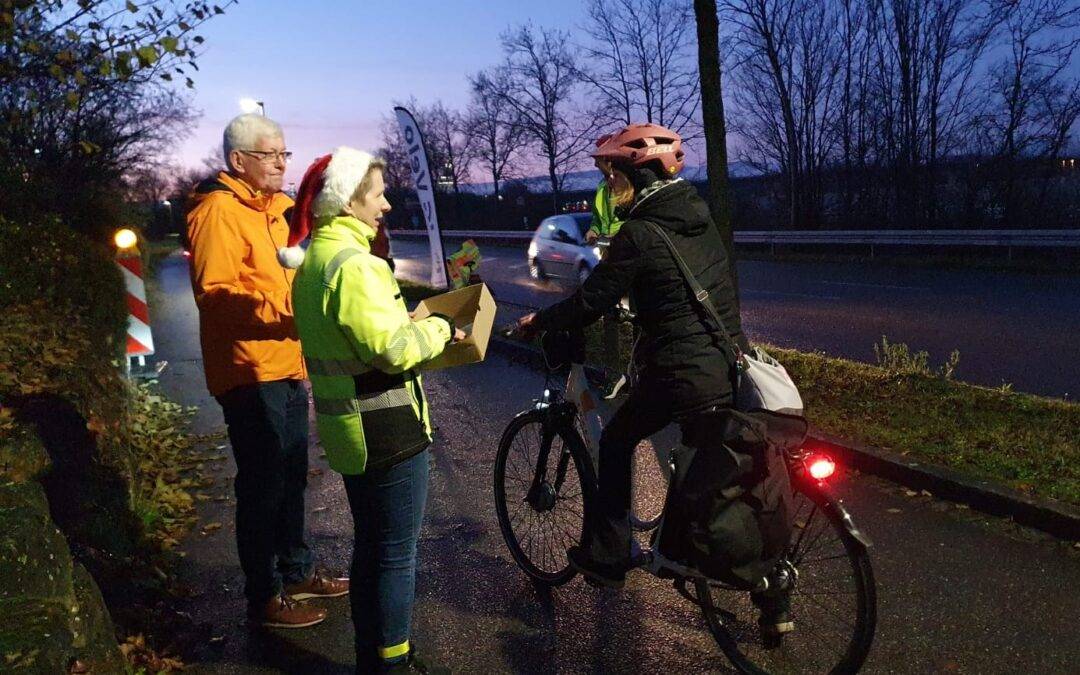 Nikolausaktion: Lob für sichtbare Radfahrende im Kreis Lörrach