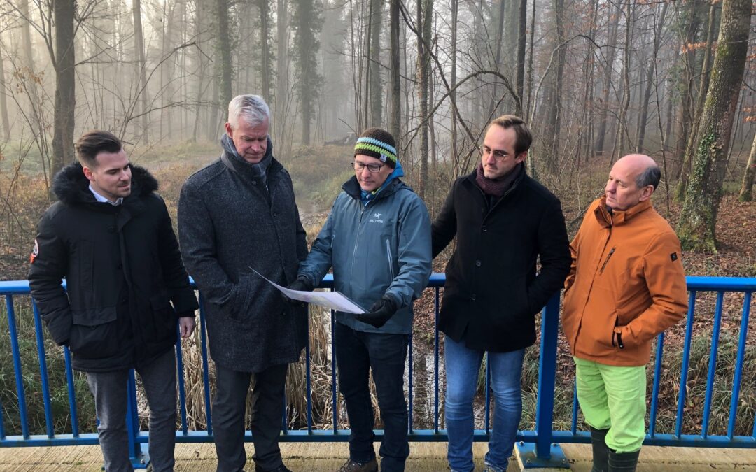 Schlutentest im Hochwasserrückhalteraum Breisach gestartet