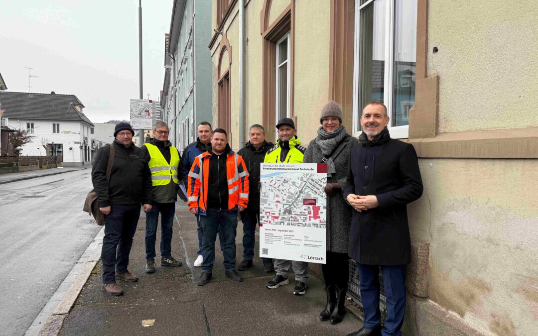 Kanalerneuerung der Teichstraße in Lörrach startet am Donnerstag mit Vollsperrung