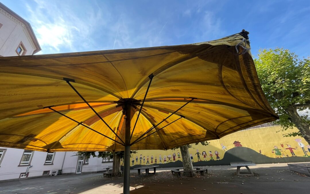 Der Superschirm an der Hebelschule in Lörrach wurde saniert