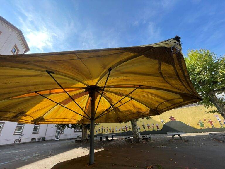 Der Superschirm an der Hebelschule in Lörrach wurde saniert