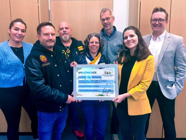 10.000 Euro Spende stärkt Kinderpsychiatrie in Freiburg