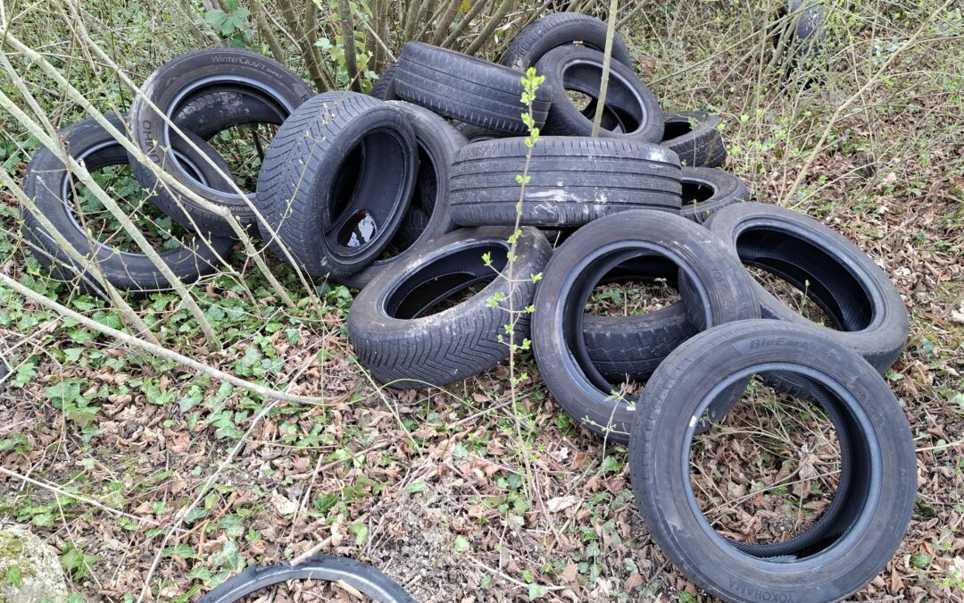 Emmendingen-Mundingen: Altreifen in Reben illegal entsorgt