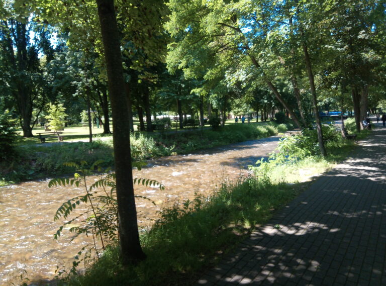 Hochwasserschutz-Bauarbeiten im Kurpark Bad Krozingen