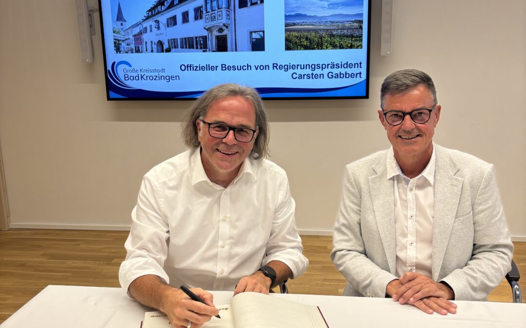 Regierungspräsident Carsten Gabbert hat Bad Krozingen besucht