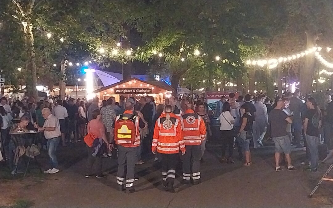 Breisach: DRK behandelt 35 Menschen beim Weinfest bis jetzt