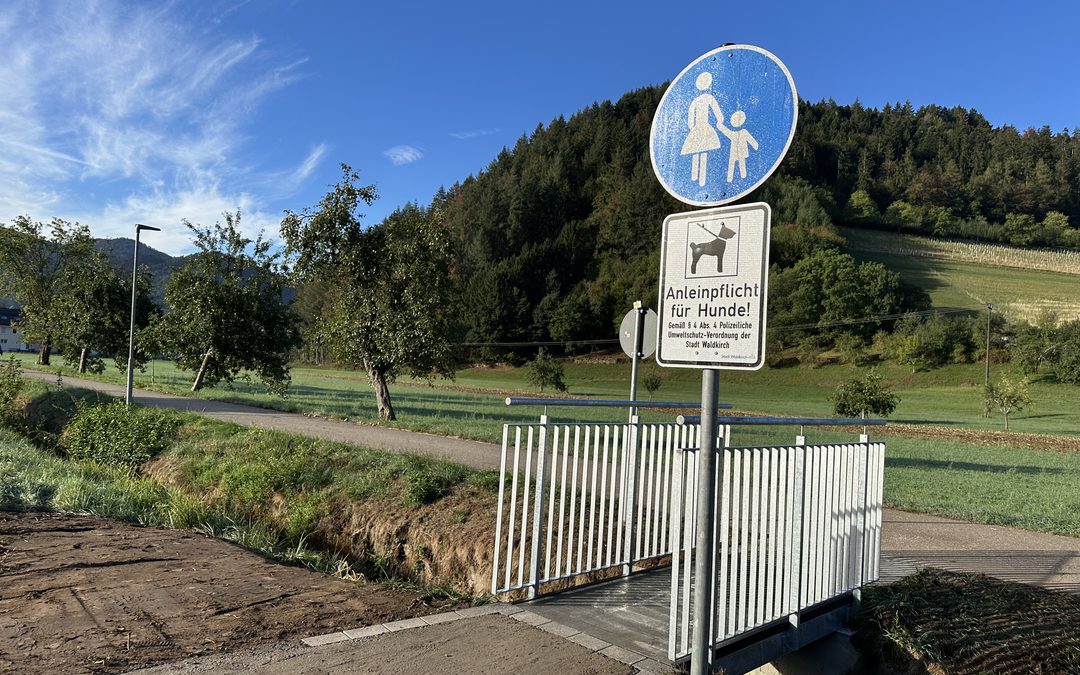Waldkirch: Neuer Steg am Kohlenbach ist geöffnet