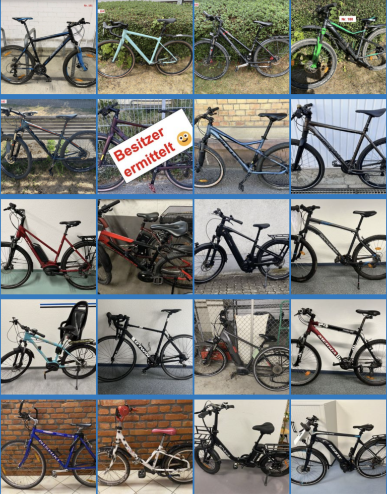 Freiburg: Polizei sucht Eigentümer von Fahrrädern