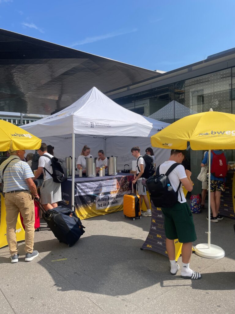 Breisach: Gratis-Kaffee und Infos zur Kaiserstuhlbahn-Baustelle
