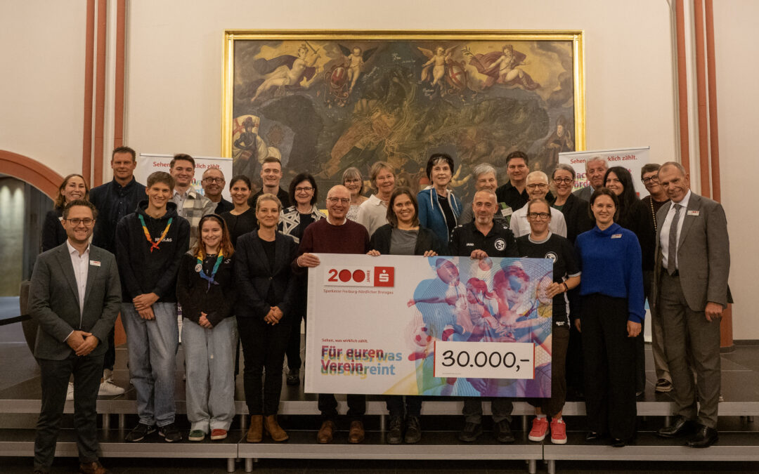 30.000 Euro für Vereine aus Freiburg und dem Kreis Emmendingen