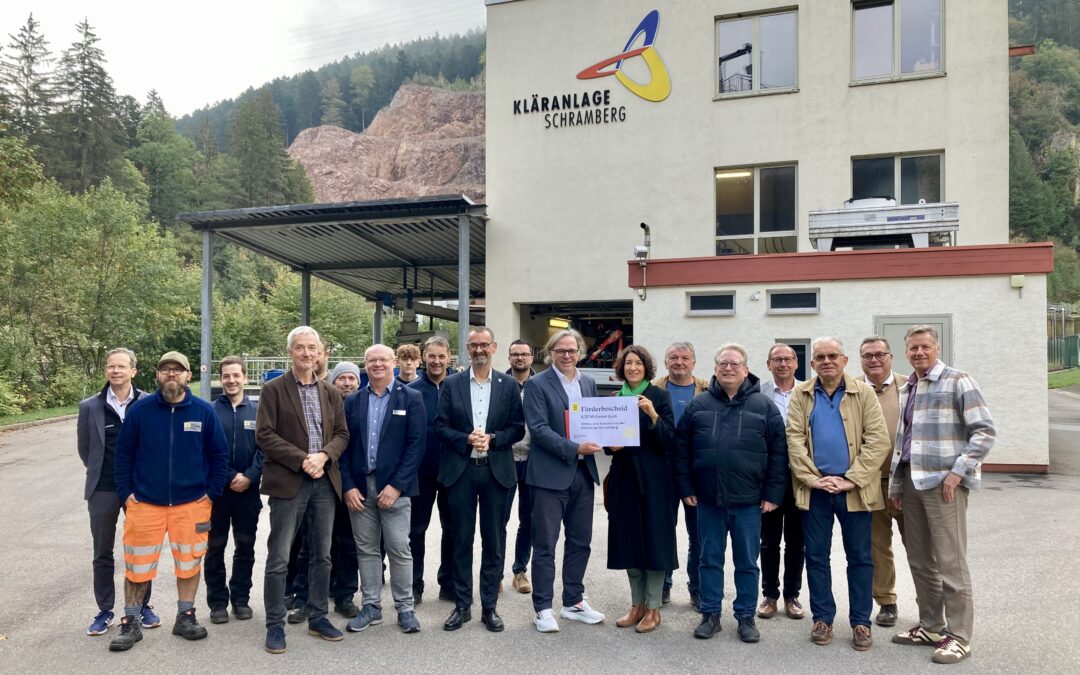 Schramberg: Millionenförderung für Umbau und Erweiterung der Kläranlage